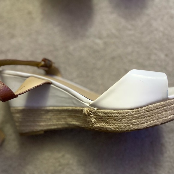 Lane Bryant WhitePatent Leather Platform Wedges - Picture 5 of 5